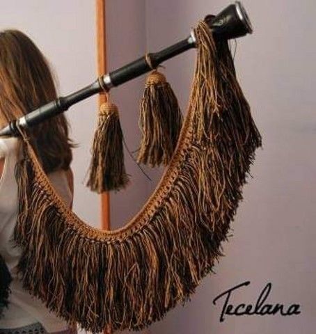 Flecos de gaita lino marron